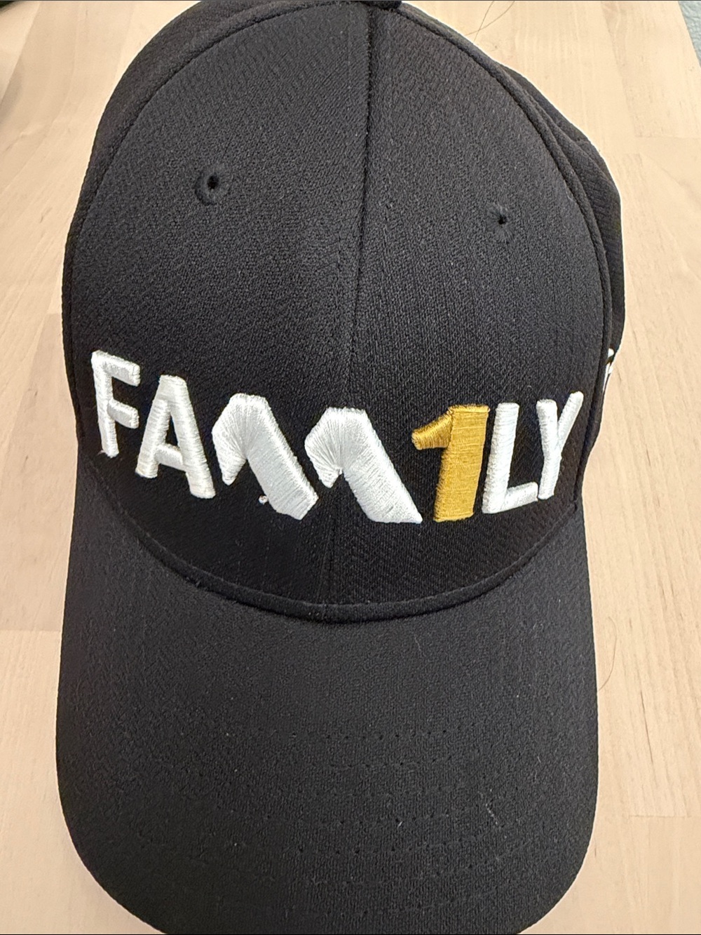 TaylorMade FAM1LY Black Adjustable Golf Hat Cap One Size Embroidered Logo